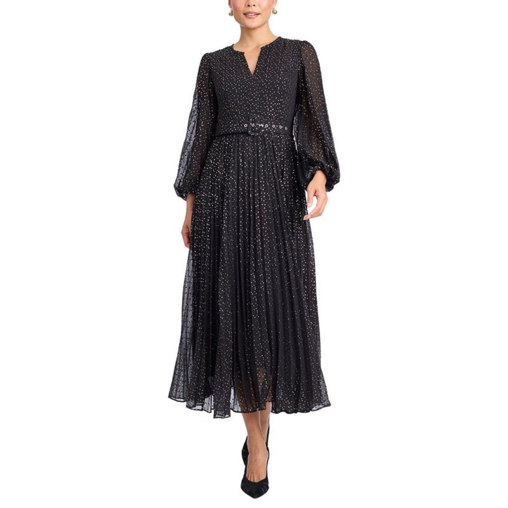 Draper James Womens Maybelle Belted Midi Dress